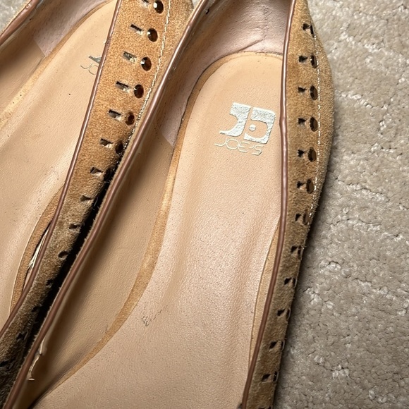 Joe’s Jeans beige suede pointed flats with beaded embellishment size 7 - Picture 5 of 6